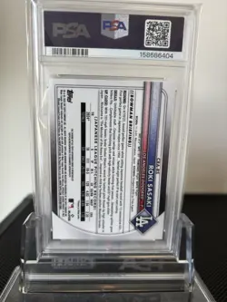 2025 Bowman - Chrome Rookie Autographs Roki Sasaki #CRA-RS Gold Refractor /50 - Image 2