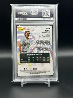 2025 TOPPS CHROME UPDATE POWER PLAYERS #30 NICK KURTZ PSA 10 EV - Image 2