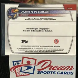 2025-26 Bowman 1st Darryn Peterson Prospect Auto /99 Green Reptilian CPA-DP - Image 3
