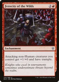 Ferocity of the Wilds 2x FOIL ELD MTG Throne of Eldraine Uncommon MINT red - Image 1