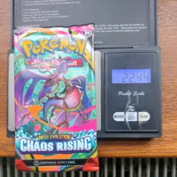 Pokemon Tcg Mega Evolution chaos rising Heavy 22.44g Booster Pack New Sealed - Image 1