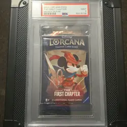 Disney Lorcana TCG The First Chapter Mickey Mouse Booster Pack PSA 9 2023 - Image 1