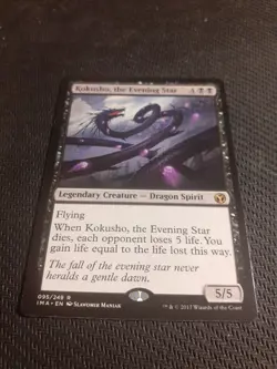 Magic the Gathering Kokusho, the Evening Star Iconic Masters Edition - Image 1