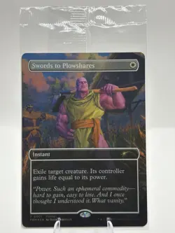 Wizards of the Coast Swords to Plowshares Thanos Promo Instant Holo Card Sealed - Image 1