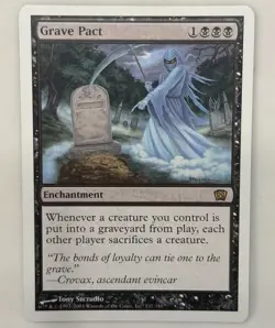 Magic: The Gathering Grave Pact 8th Edition 137/350 Enchantment Black LP - Image 1
