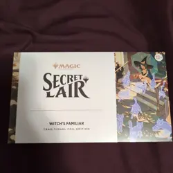 Secret Lair "Cats are the Best" *FOIL* Drop Witch’s Familiar - In Hand - Image 1