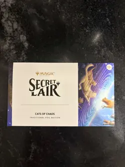 Magic MTG Secret Lair Cats of Chaos FOIL Edition Limited Sealed New Rare IN HAND - Image 1