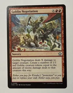 Goblin Negotiation - 88 - FDN - NM - MTG Magic the Gathering - Image 1