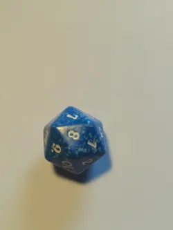 MTG D20 Spindown 20-sided Life Counter die dice Journey into Nyx Blue - Image 3