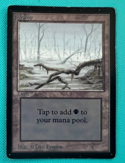 Swamp - Beta - MTG - Magic the Gathering - MP - Image 1