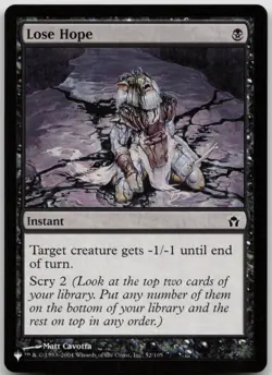 Lose Hope The List Reprints 52/165 NM C - Image 1