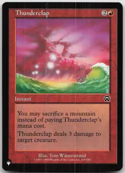 Thunderclap The List Reprints 219/350 NM C - Image 1