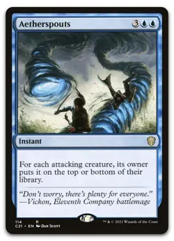 Aetherspouts #114 (NM) Commander 2021 C21 Magic MTG - Image 1
