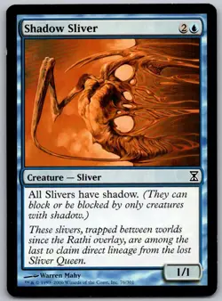 Shadow Sliver 76 Common Time Spiral Magic: The Gathering Lightly Played - Image 1