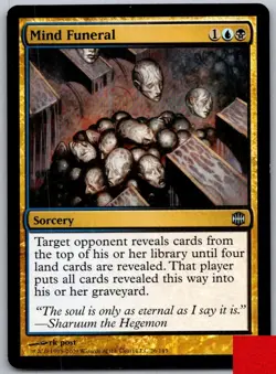 Mind Funeral 26 Uncommon Alara Reborn Magic: The Gathering Lightly Played - Image 1