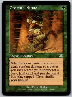 One with Nature 125 Uncommon Scourge Magic: The Gathering Lightly Played - Image 1