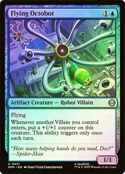 Foil Flying Octobot [Marvel's Spider-Man] MTG - Image 1