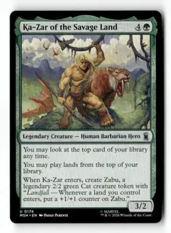 Ka-Zar of the Savage Land 174 Uncommon MTG MSH NM - Image 2