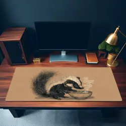 Cute Skunk Ramen Playmat - Kawaii Anime Style Gaming Mat for MTG, YuGiOh, TCG - Image 3
