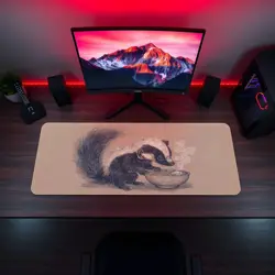Cute Skunk Ramen Playmat - Kawaii Anime Style Gaming Mat for MTG, YuGiOh, TCG - Image 5