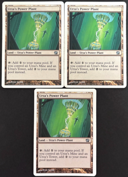 3 x Urza's Power Plant 8th Edition 2003 MTG Magic The Gathering LP - Image 1