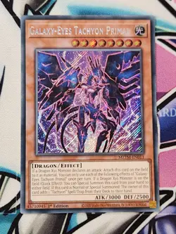 YUGIOH MZTM-EN011 Galaxy-Eyes Tachyon Primal SECRET RARE 1ST EDITION - Image 1