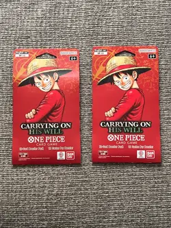 One Piece Carrying On His Will Booster Pack OP-13 ENGLISH 2 Packs - Image 1