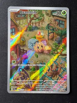 Pokemon TCG Bramblin 198/193 Illustration Rare – Paldea Evolved – Near Mint - Image 2