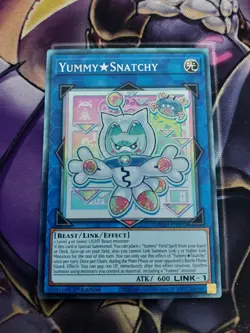 Yu-Gi-Oh! Yummy Snatchy JUSH-EN022 Collector's Rare 1st Edition Near Mint - Image 1