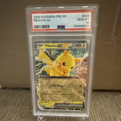 The Pokemon Company Pikachu ex 028/131 Prismatic Evolutions Holo PSA 10 - Image 1
