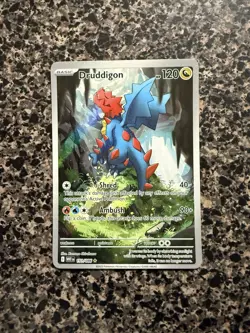 Pokemon TCG Druddigon 151/086 White Flare Illustration Rare Holo Card English NM - Image 1