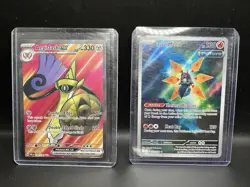 Pokemon TCG Aegislash Ex 230/182 Paradox Rift 203/182 Iron Moth 187/182 Full Art - Image 1