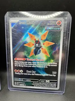 Pokemon TCG Aegislash Ex 230/182 Paradox Rift 203/182 Iron Moth 187/182 Full Art - Image 3