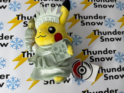 Pokemon NYC Exclusive Pokemon Center Statue of Liberty Pikachu Plush - Image 2