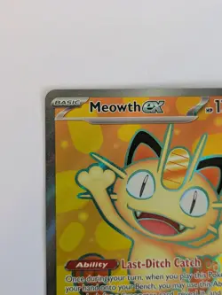Meowth ex 107/088 Me03: Perfect Order Holo Pokemon Card TCG - Image 5