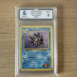 Misty’s Starmie MGC 9 - Gym Heroes Pokemon Card - Image 1