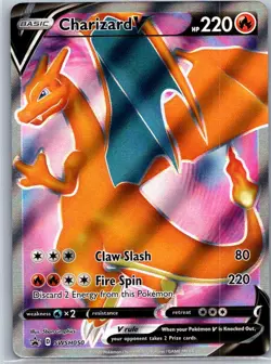 Pokemon TCG Charizard V Promo Holo SWSH: Sword & Shield Promo Cards SWSH050 NM - Image 1