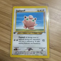 Jigglypuff 44/105 Neo Destiny 1st Edition Uncommon Pokemon card WOTC - Image 1
