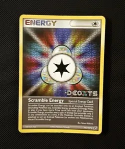 Pokemon TCG Scramble Energy 95/107 EX Deoxys STAMPED Holo 2005 - Image 1