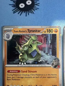 Pokemon Destined Rivals Rocket's Articuno Tyranitar Zapdos Cosmos Holo NM - Image 3