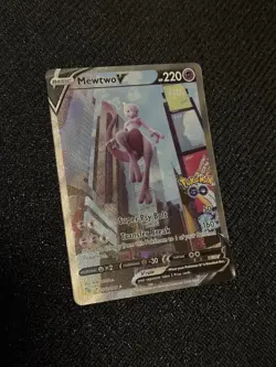 Mewtwo V (Alternate Full Art) 072/078 Pokemon GO Holo - Image 1