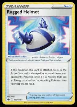 Rugged Helmet 152/198 Uncommon Chilling Reign Pokemon Near Mint - Image 1