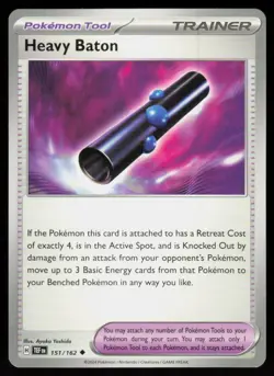 Heavy Baton 151/162 Uncommon Temporal Forces Pokemon Near Mint - Image 1