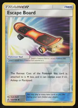 Escape Board 122/156 Uncommon Ultra Prism Pokemon Reverse Holo Lightly Played - Image 1