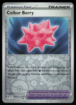 Colbur Berry 168/191 Uncommon Surging Sparks Pokemon Reverse Holo Near Mint - Image 1