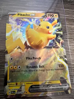 Pikachu ex 063/193 Paldea Evolved Double Rare Pokemon Card Mint NM - Image 1
