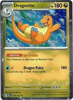 1x Dragonite (Cosmos Holo) - 149/165 - Holo Rare NM-Mint Pokemon SV03.5 - 151 - Image 1