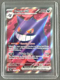 Gengar EX 193/162 Temporal Forces Ultra Rare Full Art Holo Pokemon Card TCG NM - Image 1
