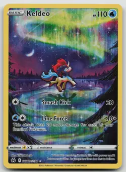 Keldeo GG07/GG70 Holo Crown Zenith Galarian Gallery Pokemon NM - Image 1