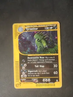 Pokemon Card - Tyranitar Aquapolis H28/H32 Holo Holo Rare - Image 1